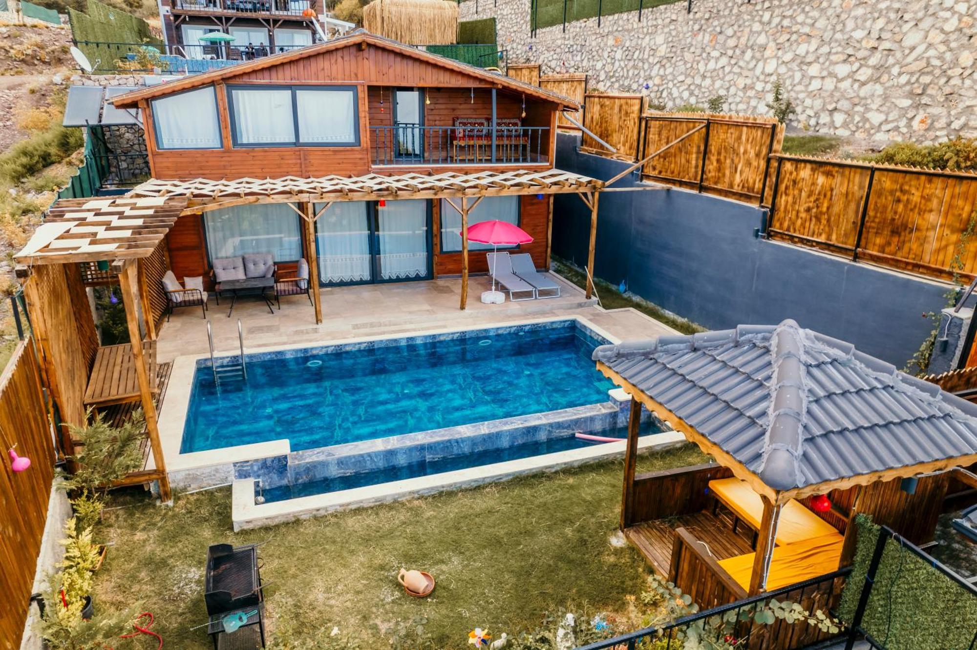 פאטהיה Villa Vazgecilmezim Deniz Manzarali ,Sessiz,Sakin מראה חיצוני תמונה